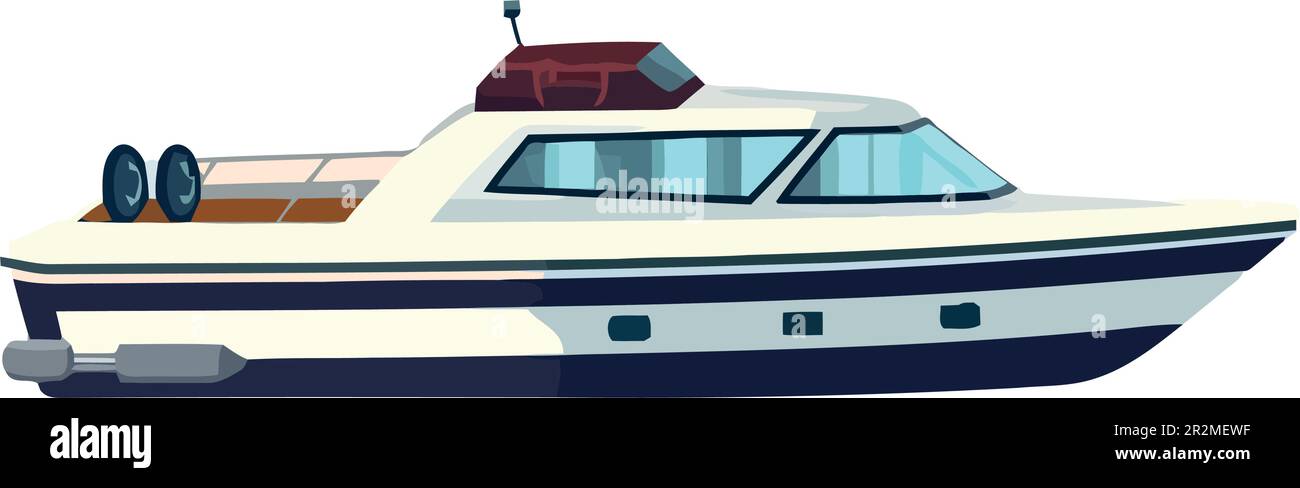 Luxury yacht sailing design over white Stock Vector Image & Art - Alamy