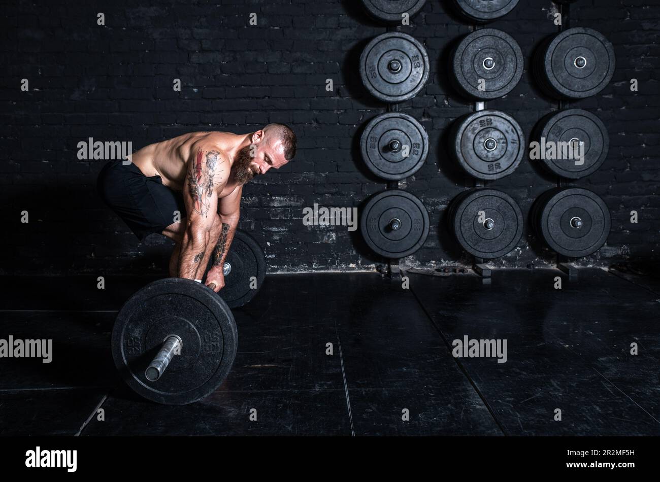 Handsome man big muscles posing hi-res stock photography and images - Alamy