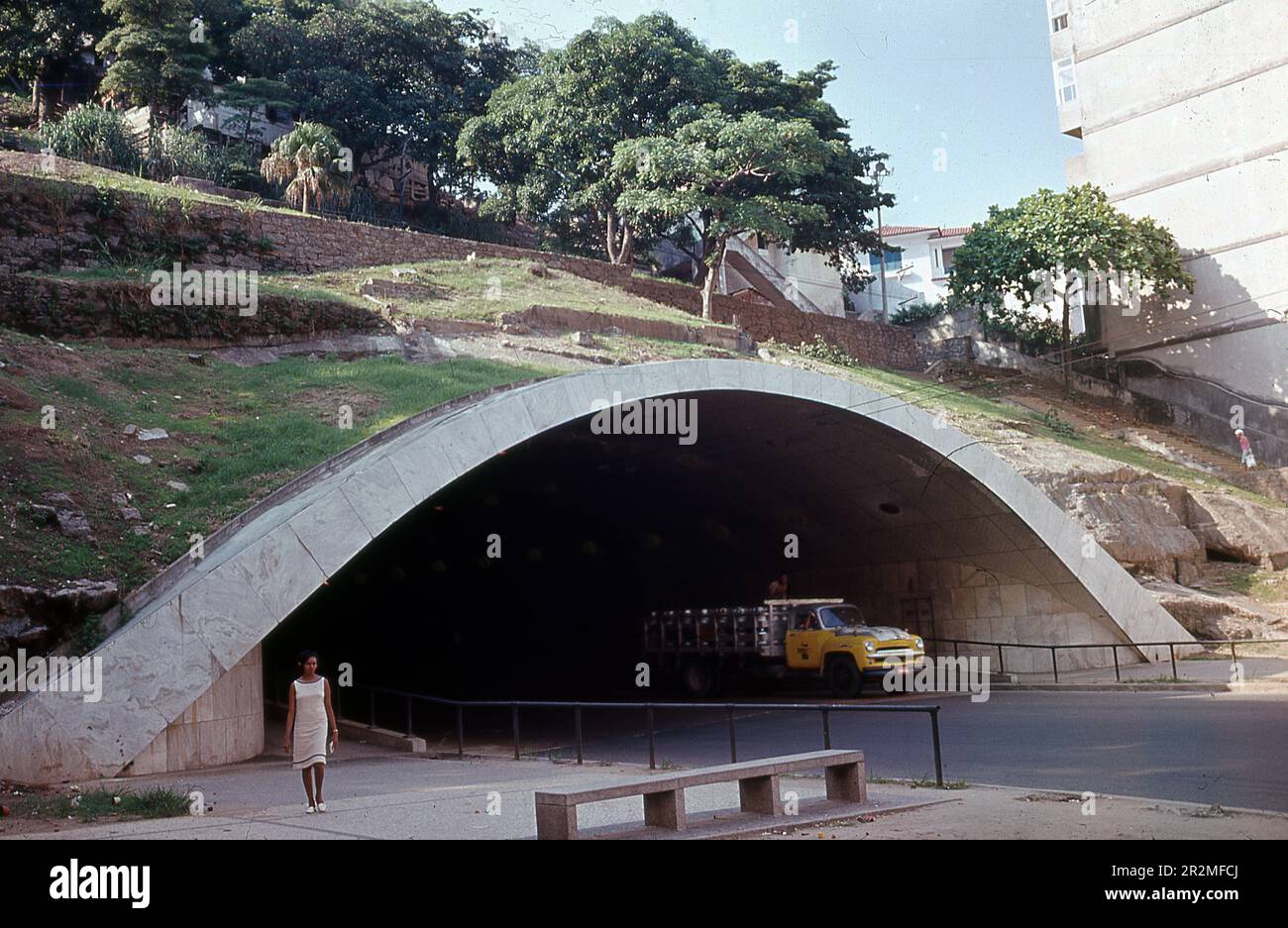 Rio de Janeiro tunnel, Brazil, South America, March 1966 Stock Photo