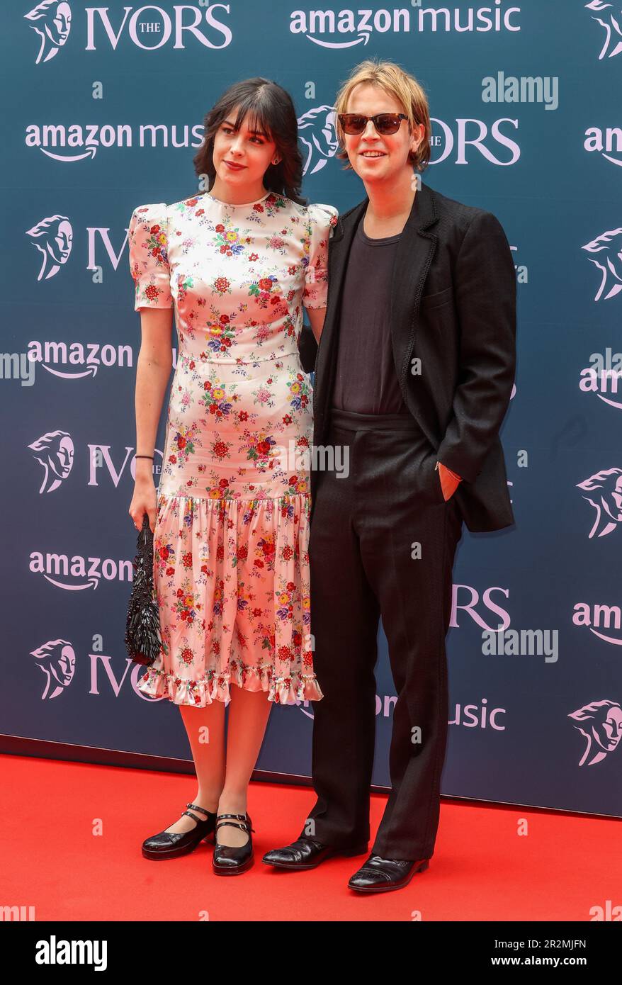 Somerville and Tom Odell seen attending The Ivors 2023 at the