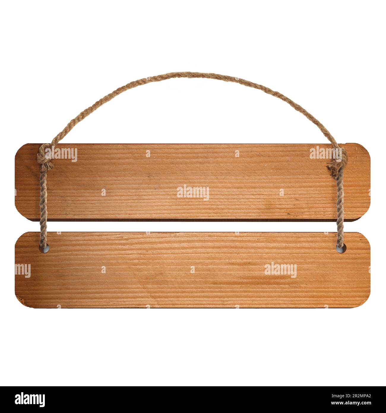 Empty wooden sign isolated on white. Mockup for design Stock Photo - Alamy