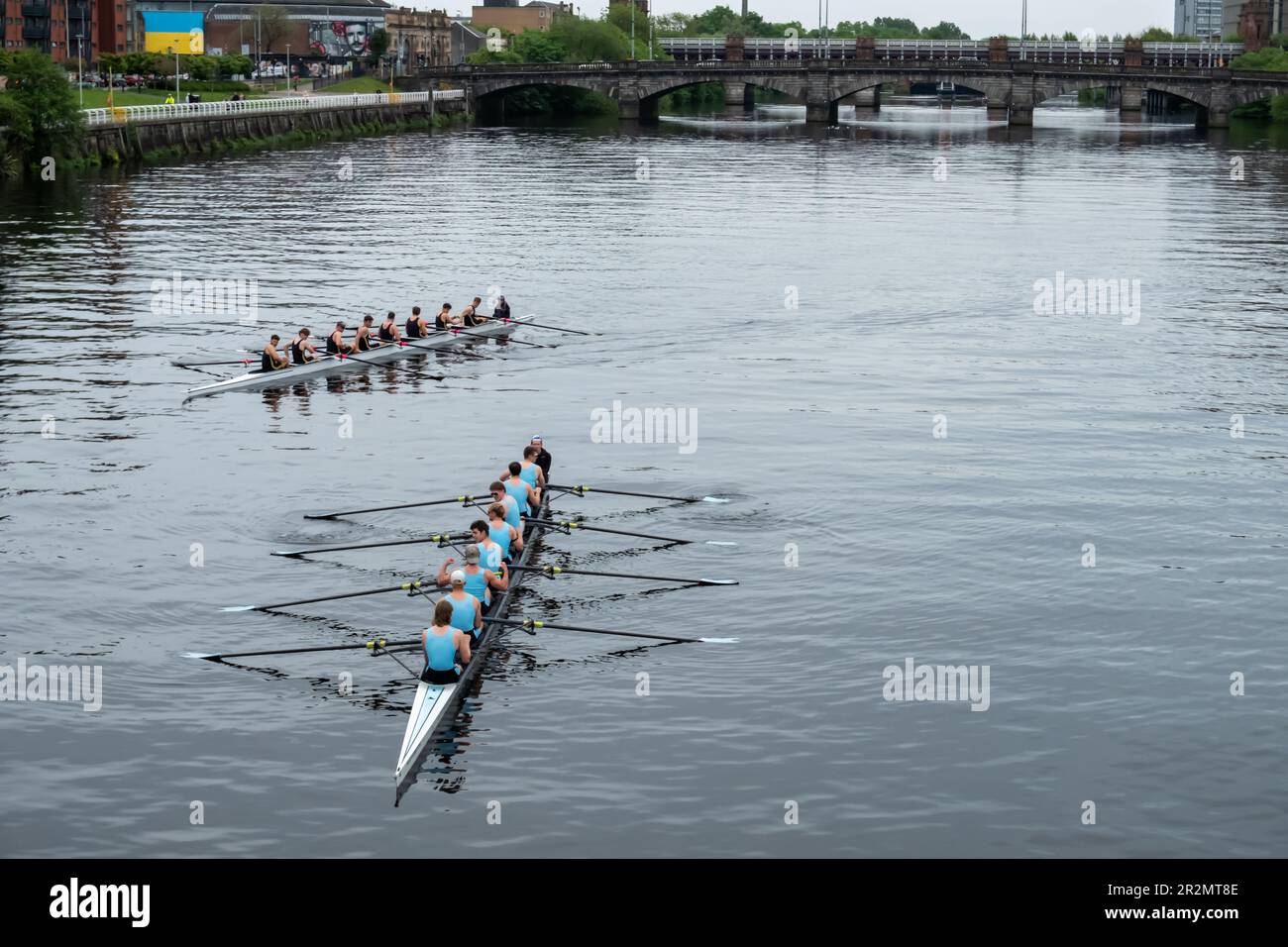 Glasgow, Scotland, UK. 20th May, 2023. The Scottish Boat Race is an