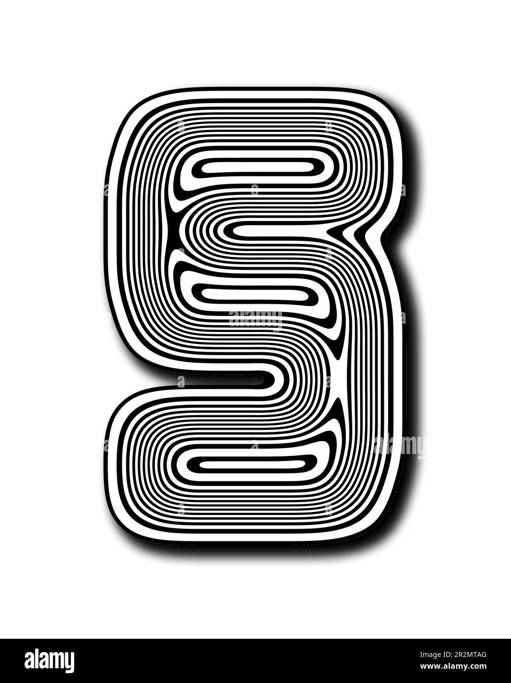 majuscule S design Lines Stock Photo Alamy