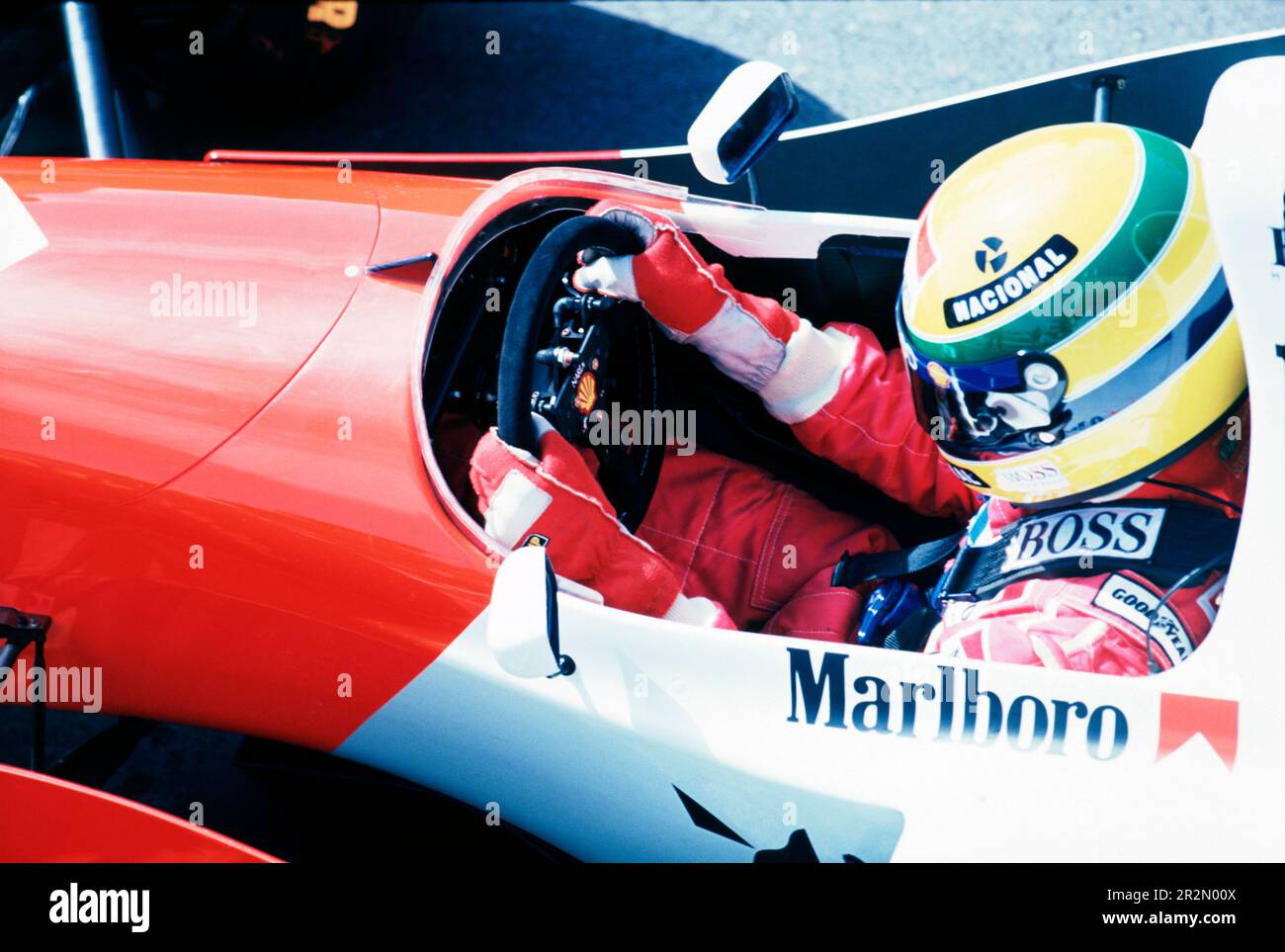 Ayrton Senna 1993 Spanish Grand Prix Stock Photo Alamy Ayrton Senna 1993 Spanish Grand Prix Stock Photo Alamy