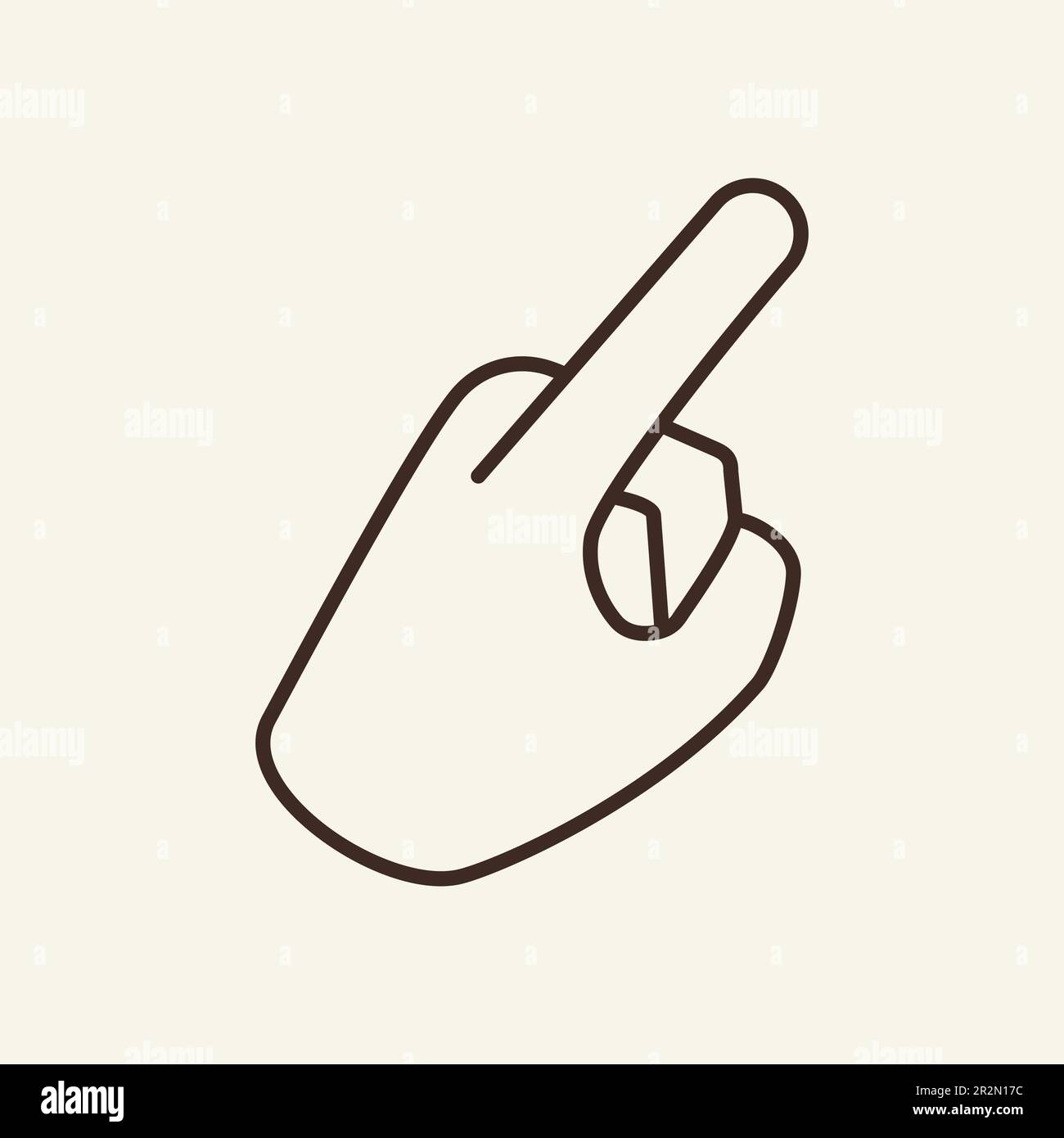 Finger pointing up line icon Stock Vector Image & Art - Alamy