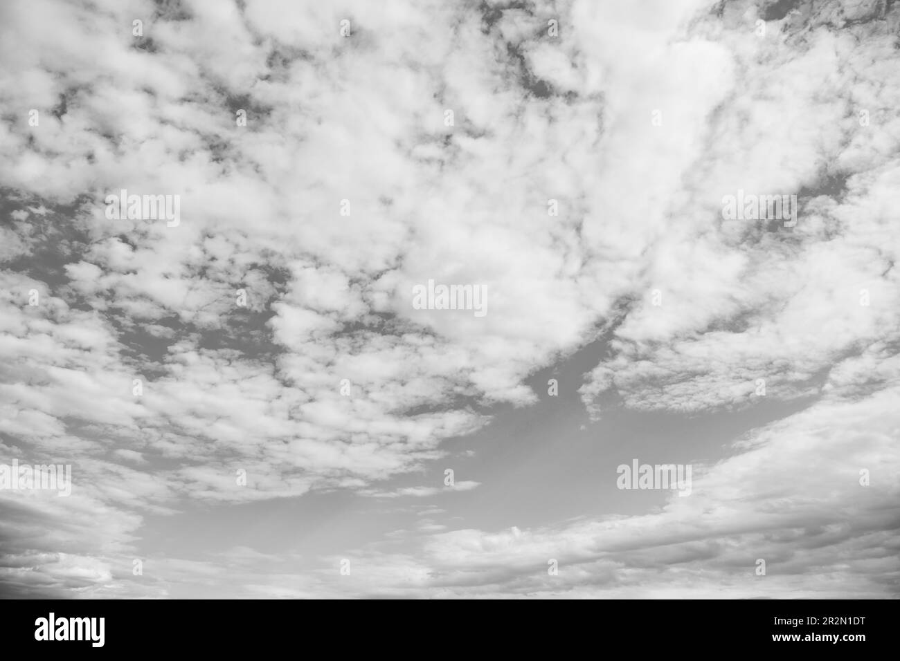 morning sky background with white fluffy clouds Stock Photo - Alamy