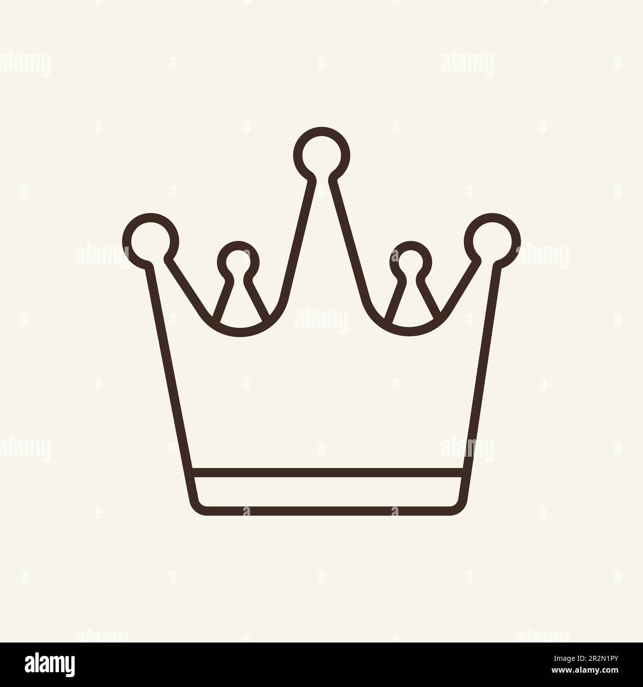 Royal crown icon monochrome hi-res stock photography and images - Alamy
