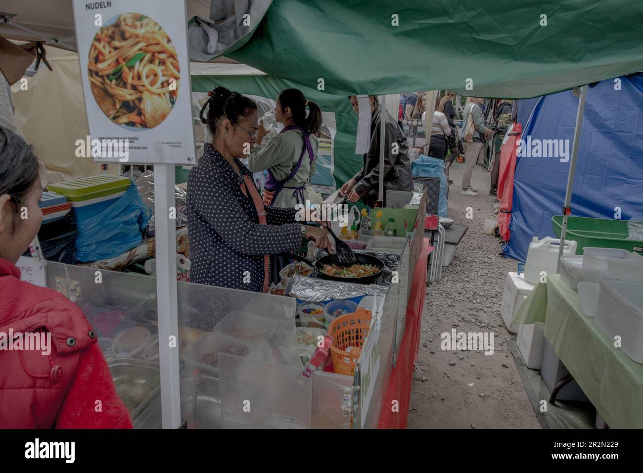 May 20, 2023, Berlin, Germany Food enthusiasts and lovers of Asian