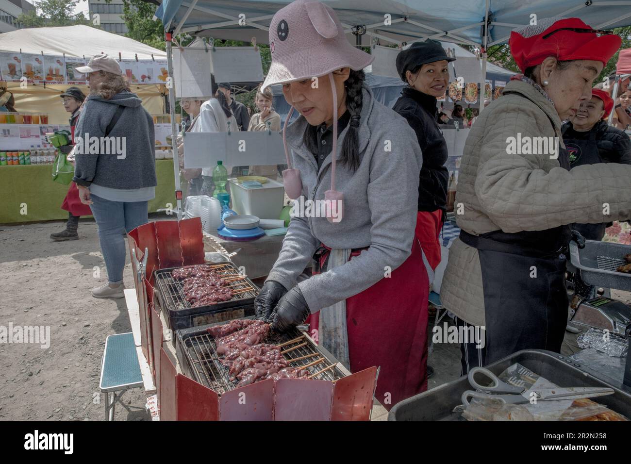 May 20, 2023, Berlin, Germany Food enthusiasts and lovers of Asian