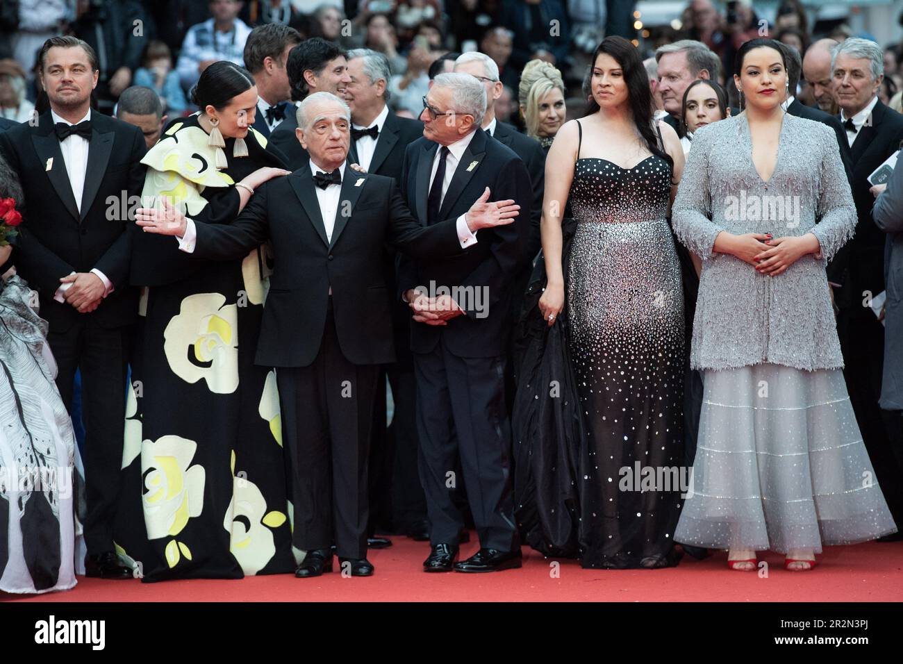 Cannes, France. 20th May, 2023. Lily Gladstone, Martin Scorsese, Robert ...