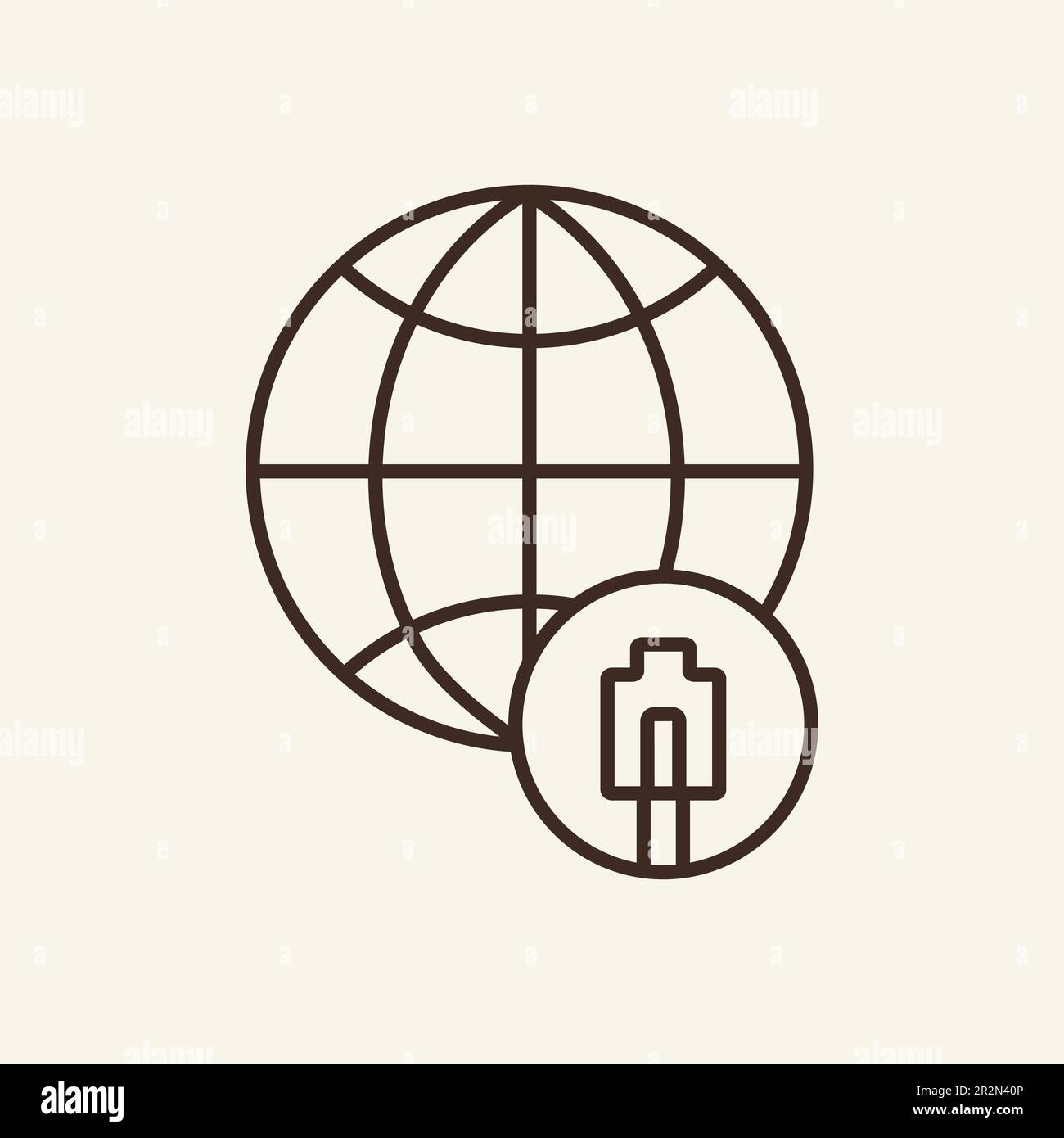 Adapter for satellite communication line icon Stock Vector Image & Art ...