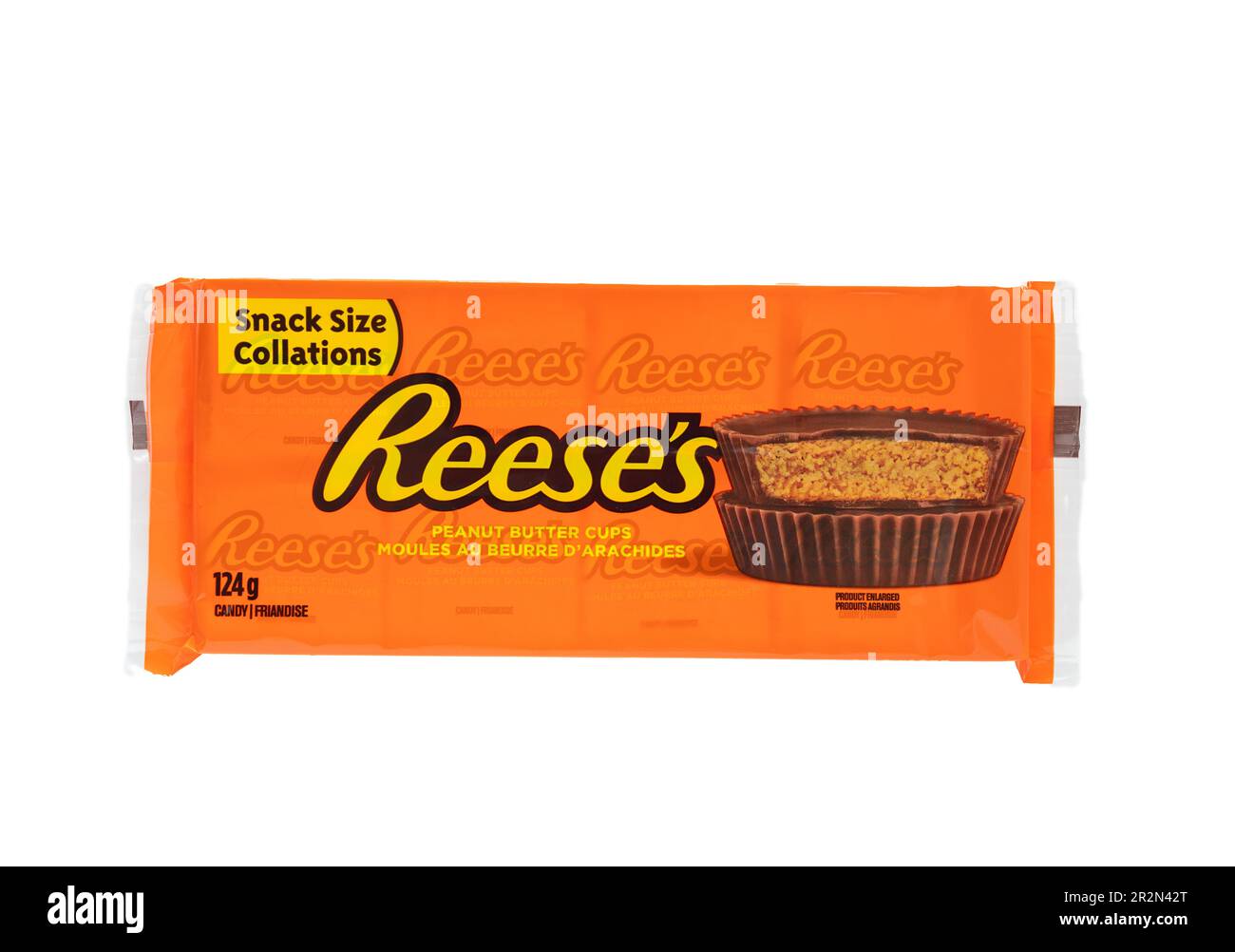 Reese's Peanut Butter Cups Candy Snack Size Pack Made By The Hershey Company, Peanut Butter Cups Stock Photo