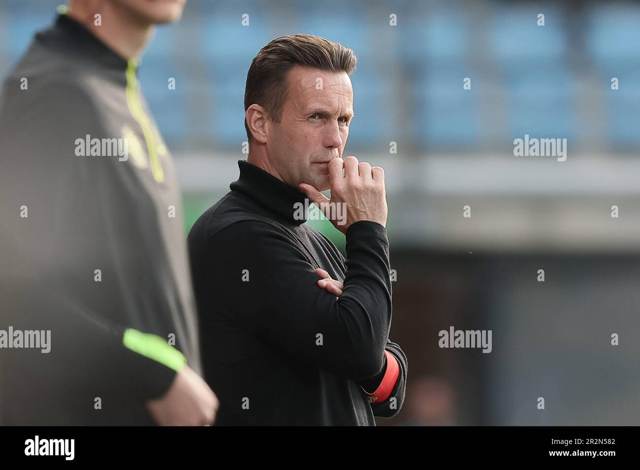 Westerlo, Belgium. 20th May, 2023. Standard's head coach Ronny Deila pictured during a soccer