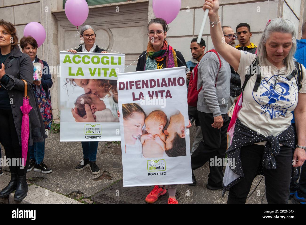 May 20, 2023 - Rome, Italy: Pro Life organizations gathered in the ...