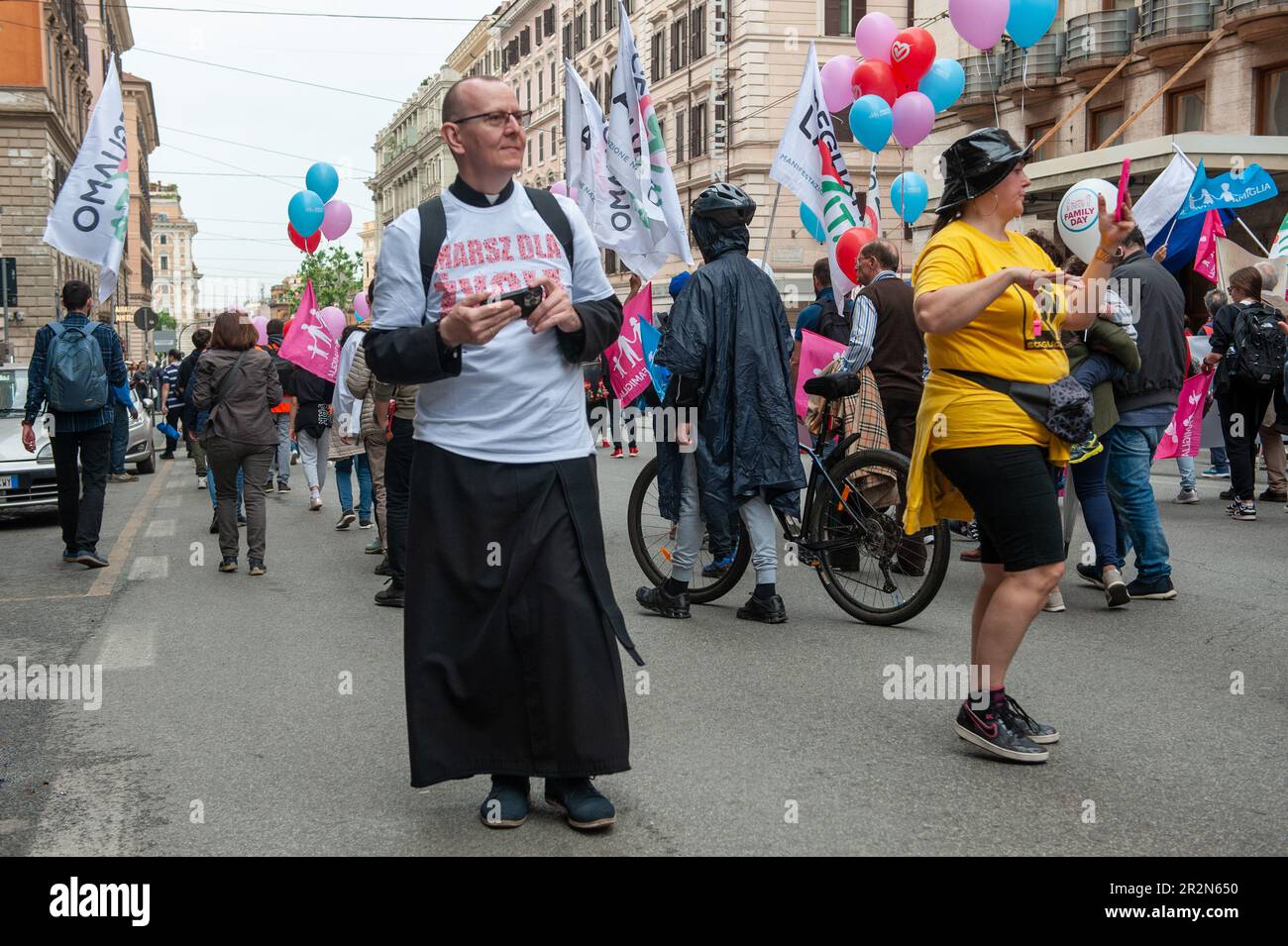 May 20, 2023 - Rome, Italy: Pro Life organizations gathered in the ...
