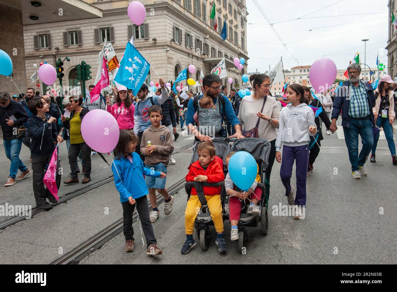 May 20, 2023 - Rome, Italy: Pro Life organizations gathered in the ...
