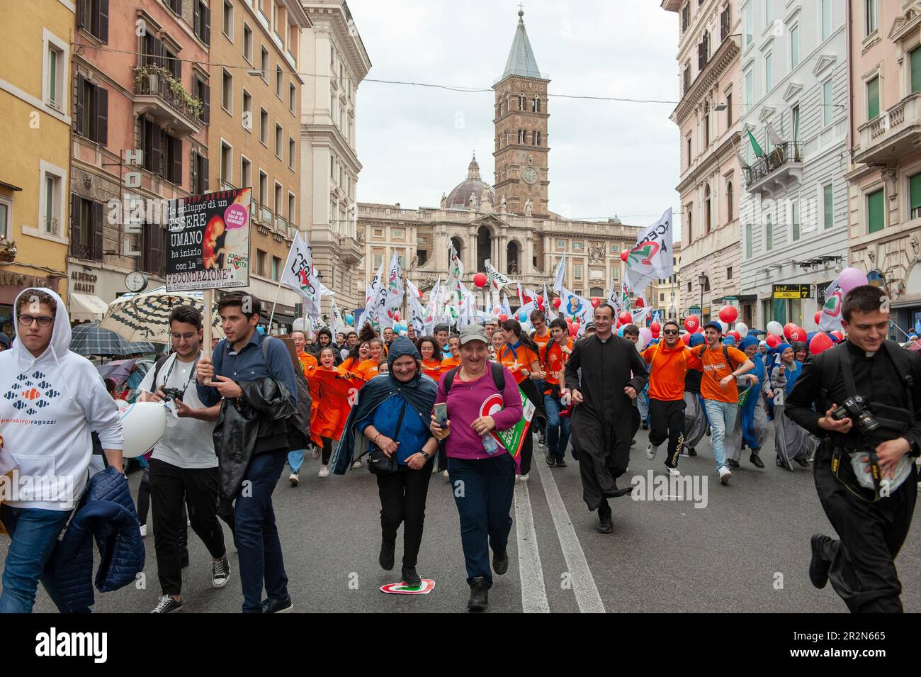 May 20, 2023 - Rome, Italy: Pro Life organizations gathered in the ...