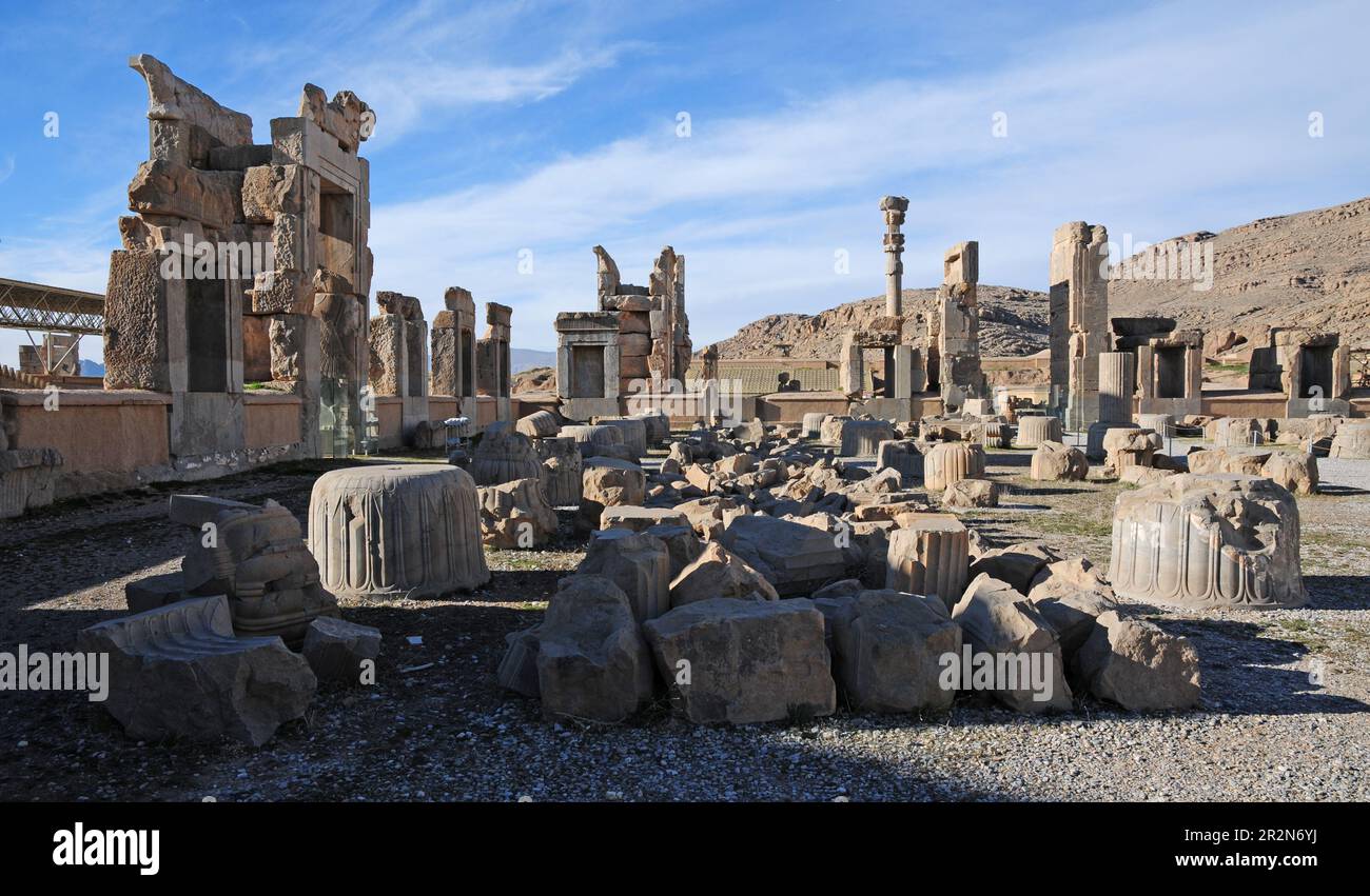 Persepolis, located in the Iranian city of Shiraz and the capital of