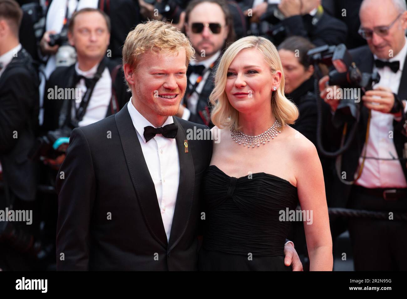 Cannes, France, 20th May, 2023. Jesse Plemons, Kirsten Dunst arriving