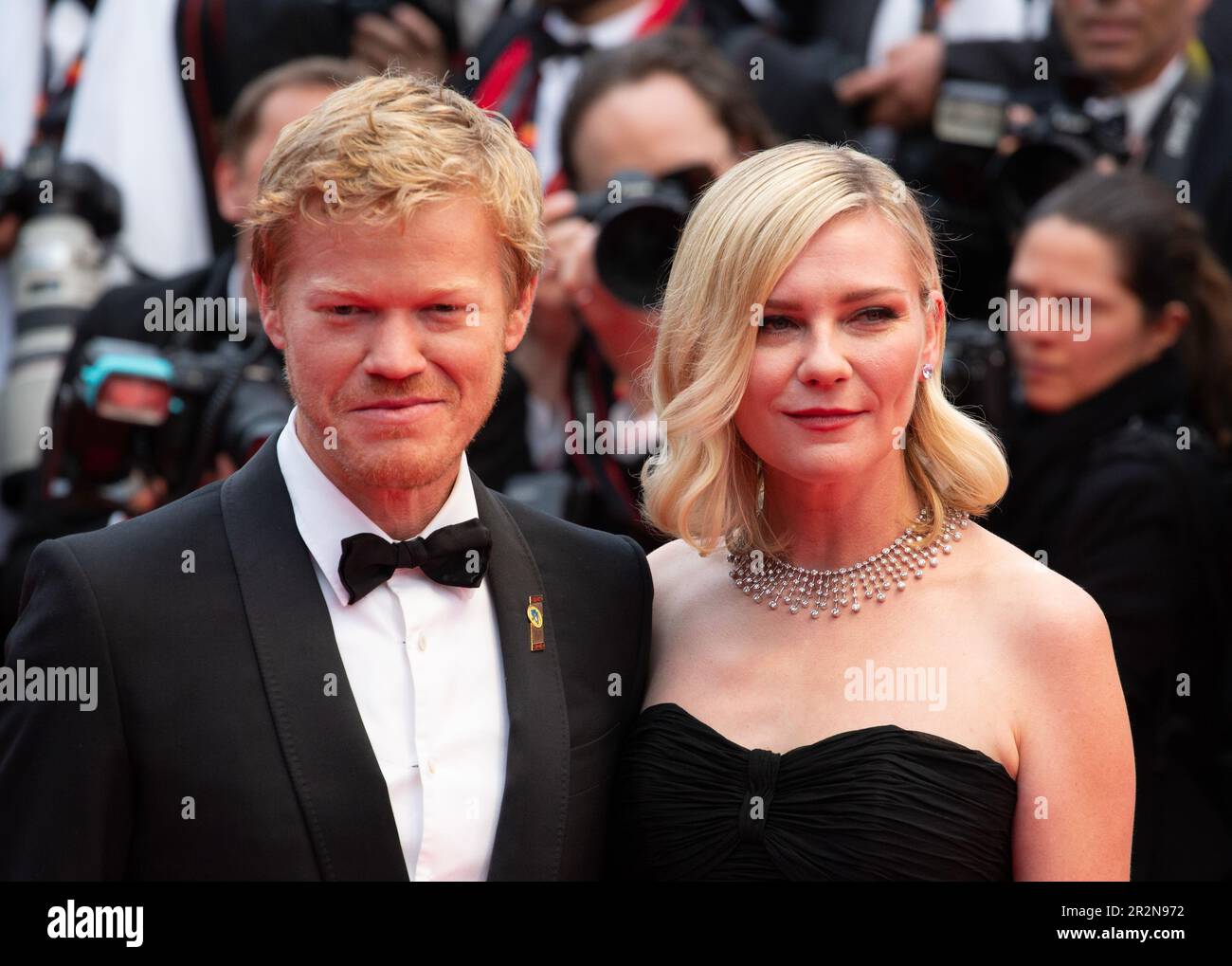 Cannes, France, 20th May, 2023. Jesse Plemons, Kirsten Dunst arriving