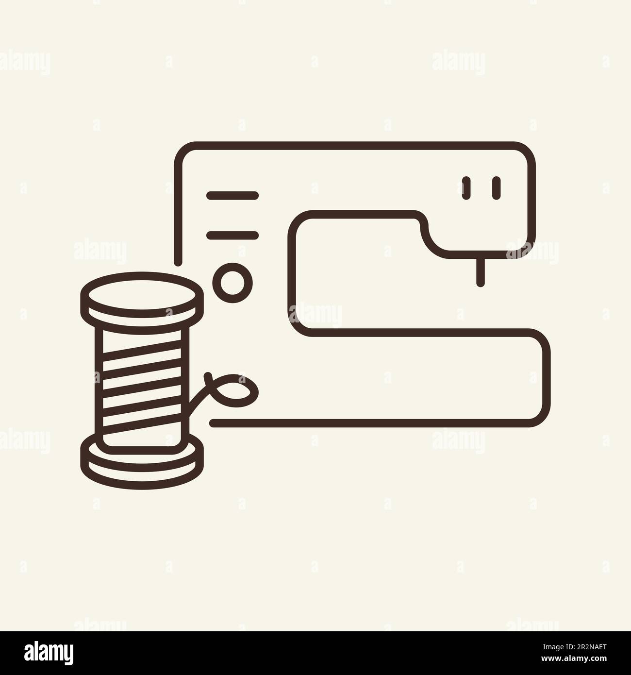 Sewing machine line icon Stock Vector Image & Art - Alamy