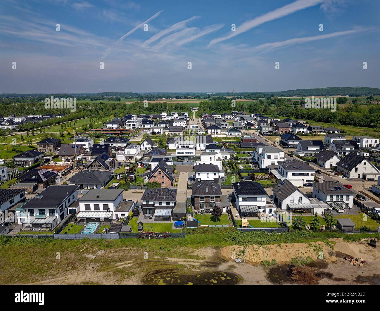 Housing development in North Rhine-Westphalia Stock Photo