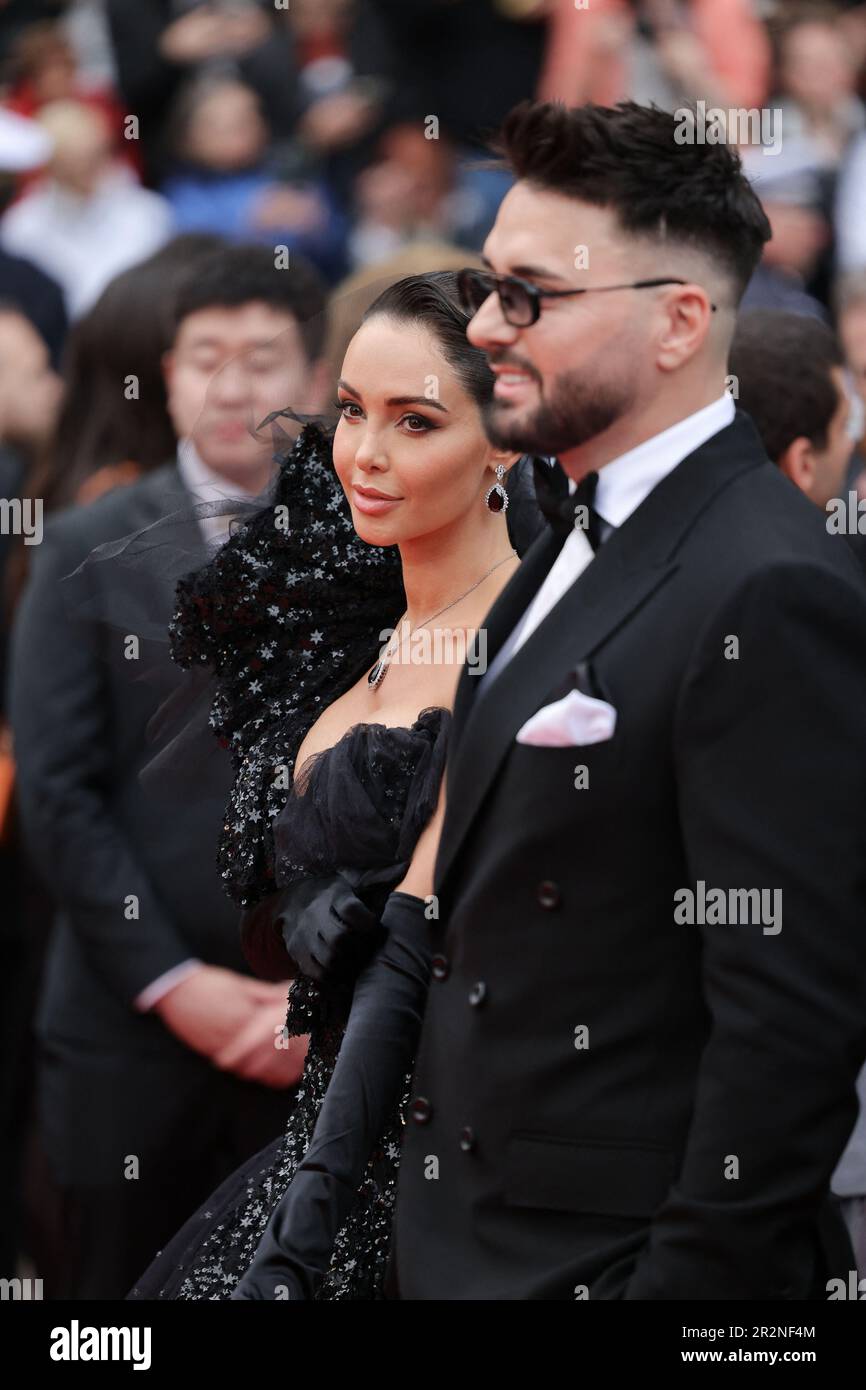 Cannes, France. 20th May, 2023. Thomas Vergara and Nabilla Benattia
