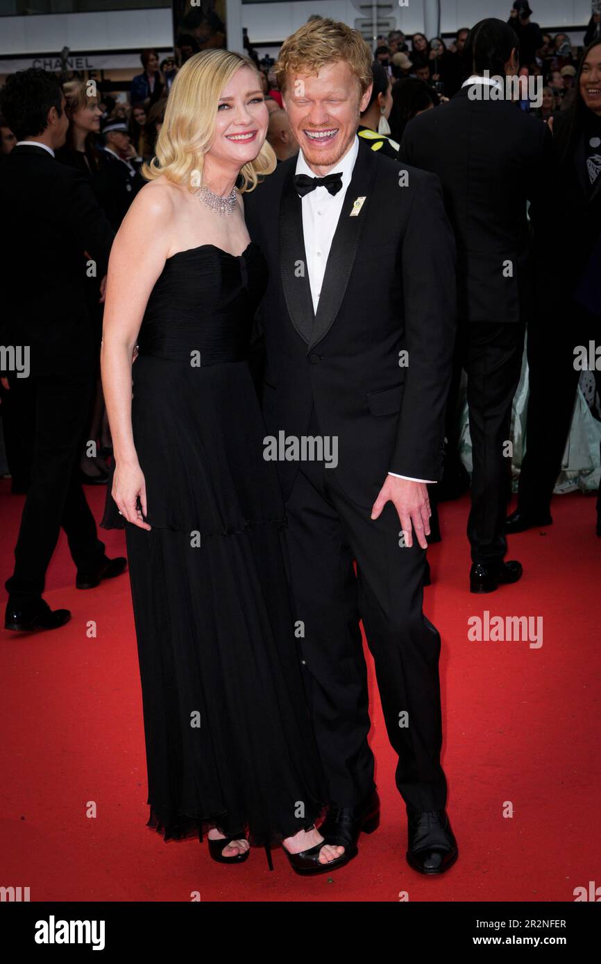 Cannes, France. 20th May, 2023. Jesse Plemons and Kirsten Dunst during the 76th edition of the Cannes Film Festival in Cannes, southern France, on May 20, 2023. (Photo by Daniele Cifala/NurPhoto) Credit: NurPhoto SRL/Alamy Live News Stock Photo