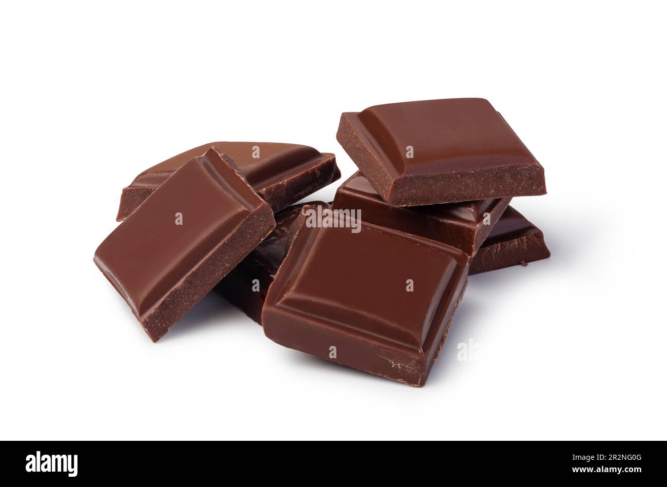 close up a chocolate bar isolated on white background Stock Photo - Alamy