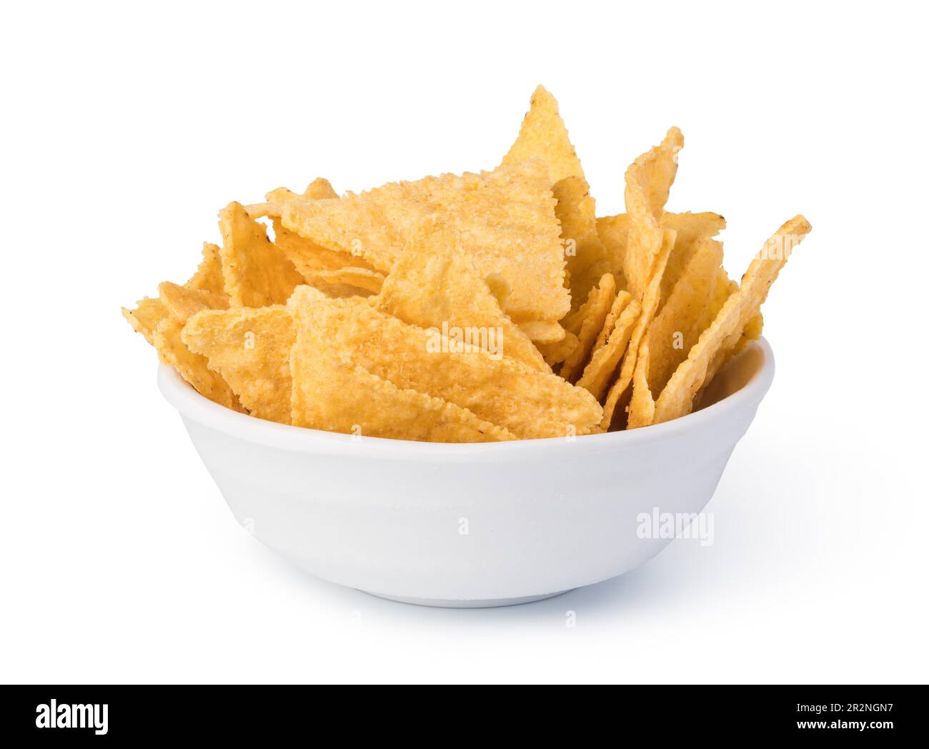 nachos chips on white background Stock Photo