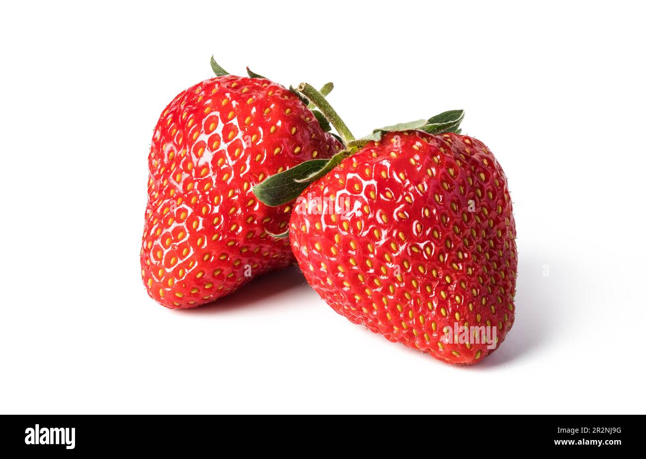 Strawberry isolated on white background Stock Photo - Alamy
