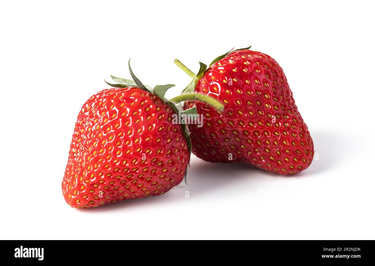 Strawberry isolated on white background Stock Photo - Alamy