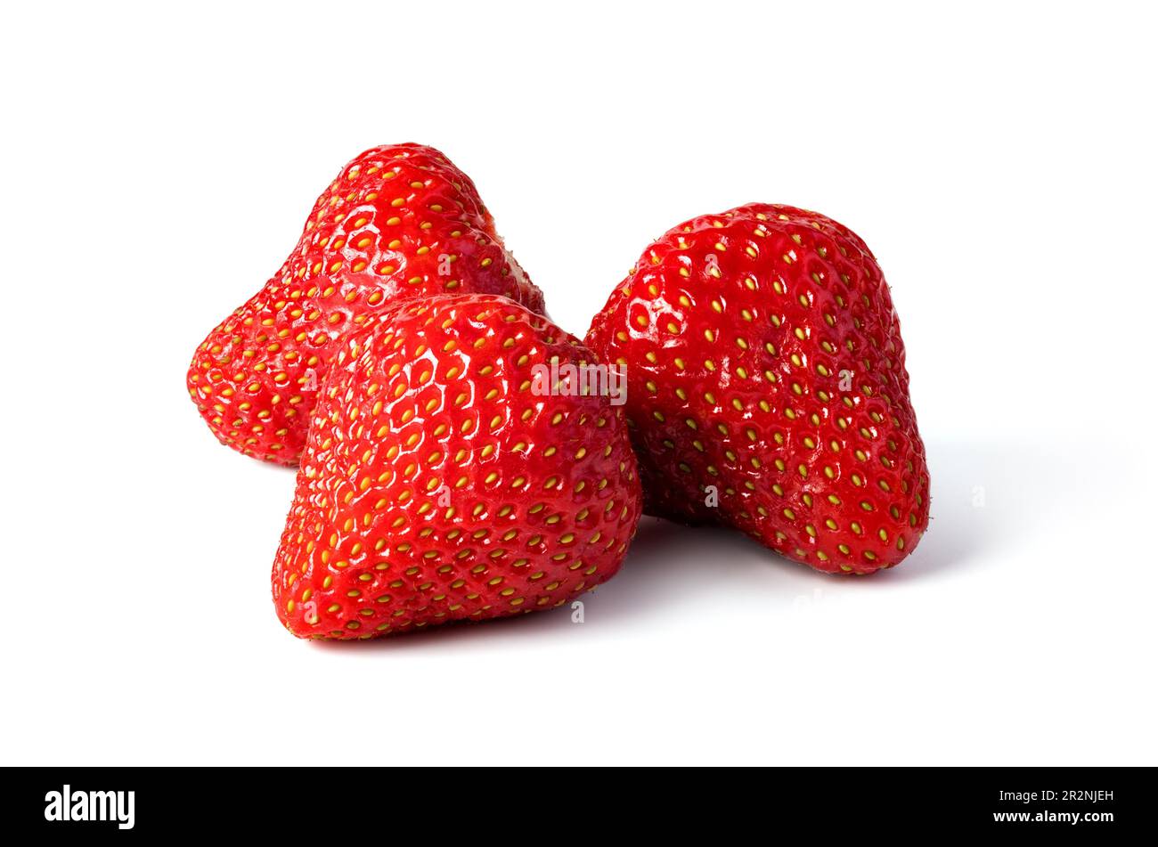 Strawberry isolated on white background Stock Photo - Alamy