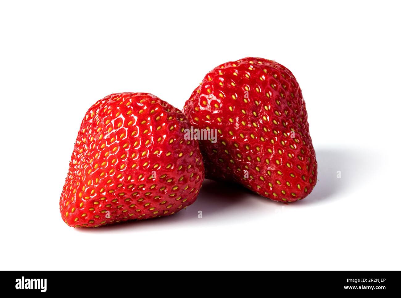 Strawberry isolated on white background Stock Photo - Alamy
