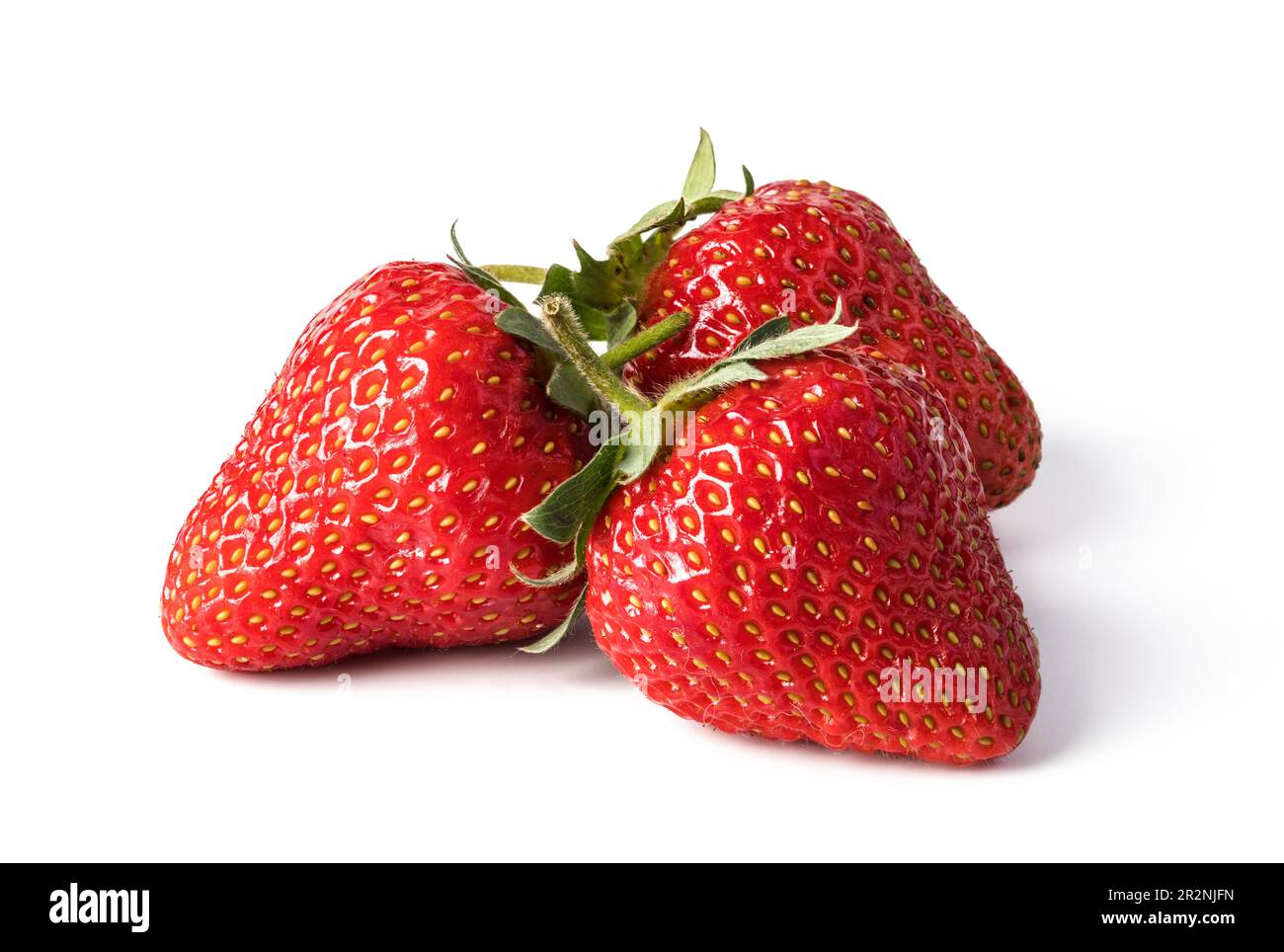 Strawberry isolated on white background Stock Photo - Alamy