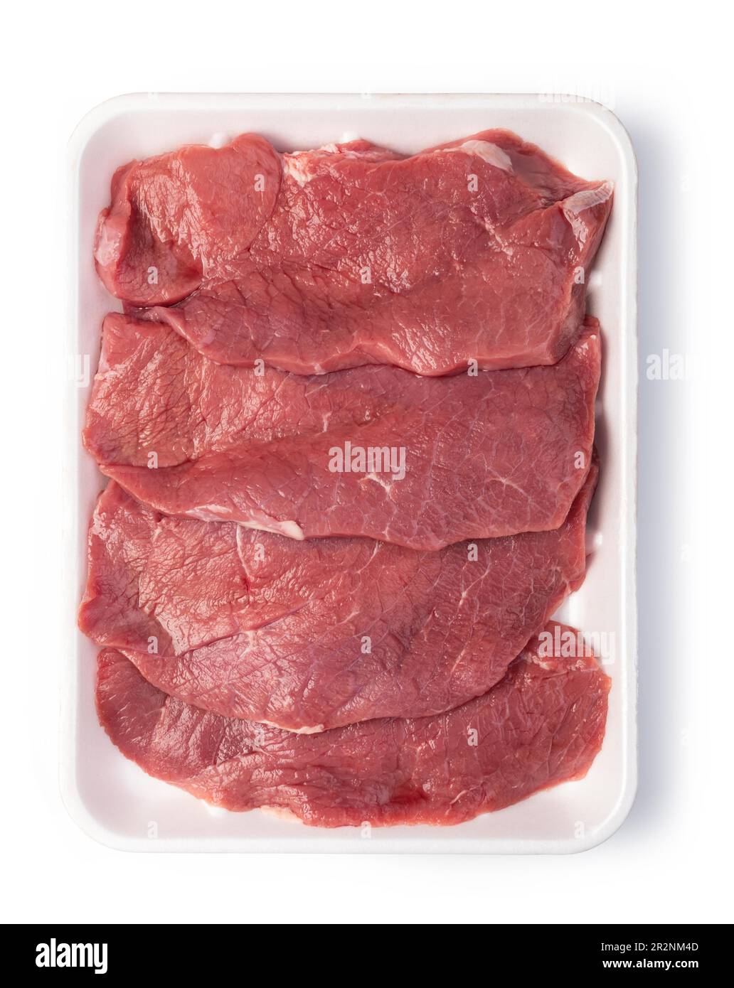 raw beef steak isolated on white background Stock Photo - Alamy