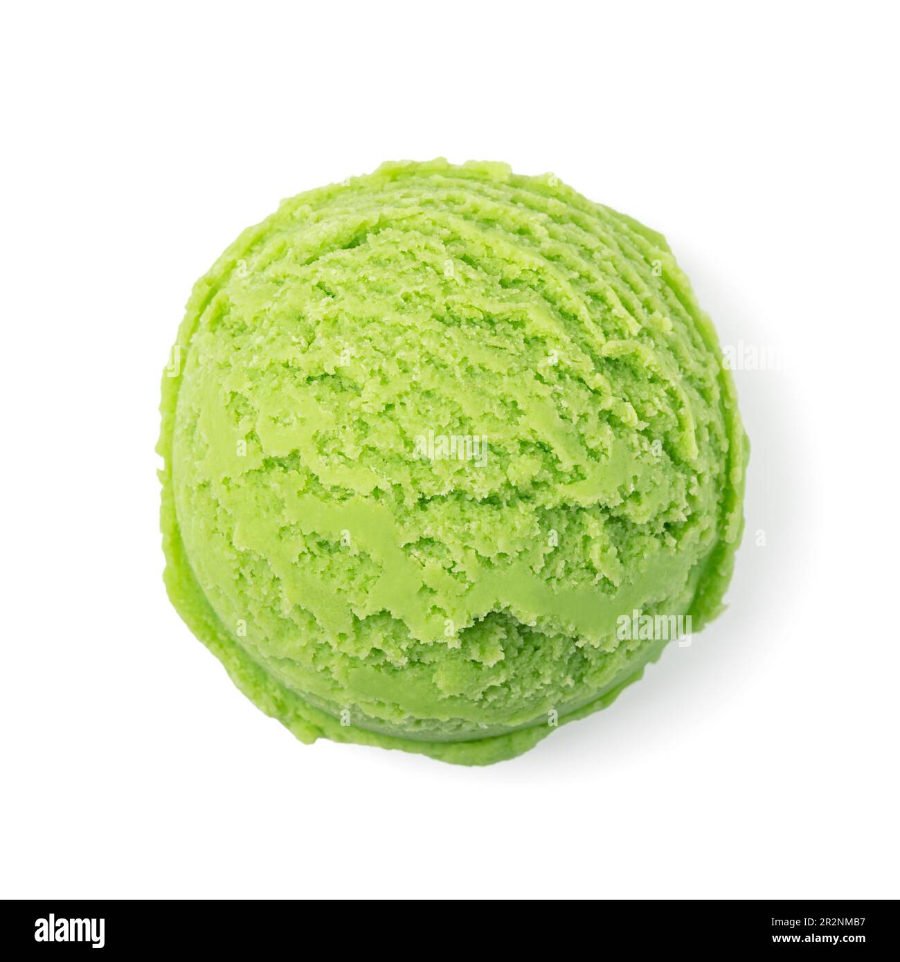 Green Apple And Mint Or Pistachio Ice Cream Ball Isolated On White  Background Stock Photo, Picture and Royalty Free Image. Image 85610898.
