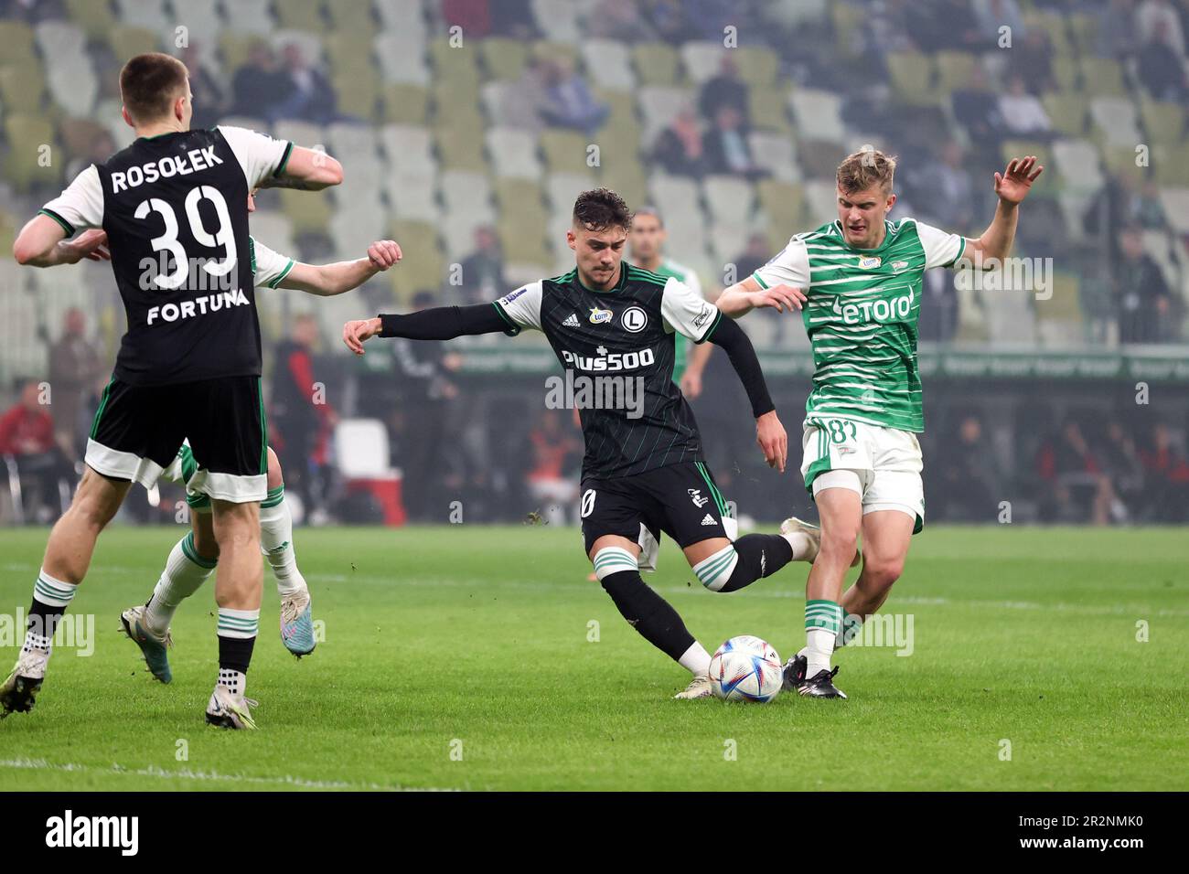 May 20, 2023: GDANSK 20.05.2023.MECZ 33. KOLEJKA PKO EKSTRAKLASA SEZON  2022/23: LECHIA GDANSK - LEGIA WARSZAWA --- POLISH FOOTBALL TOP LEAGUE  MATCH: LECHIA GDANSK - LEGIA WARSAW.ERNEST MUCI JAKUB KALUZINSKI.FOT.  PI230520PYK0033.JPG KUCZA/FOTOPYK (