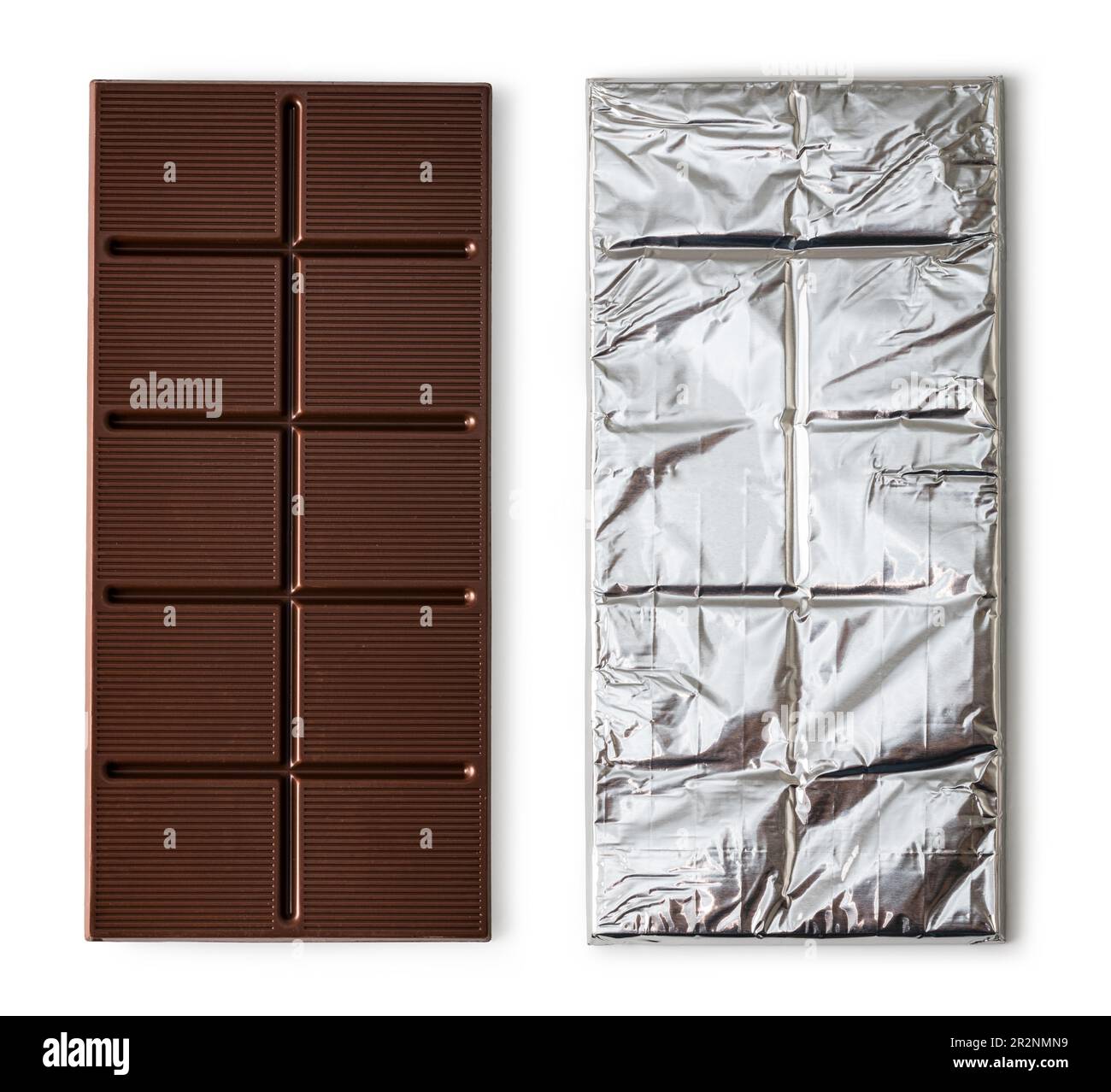 close up a chocolate bar isolated on white background Stock Photo - Alamy