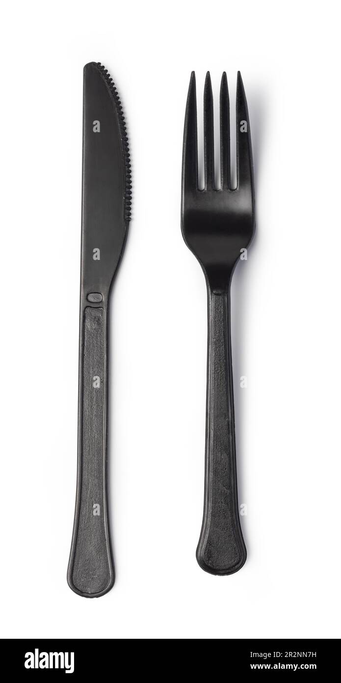 plastic cutlery isolated on white background Stock Photo Alamy