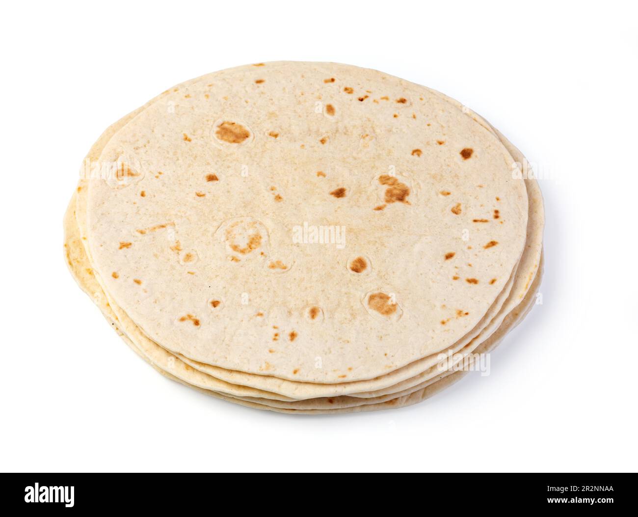 Tortilla isolated on a white background Stock Photo