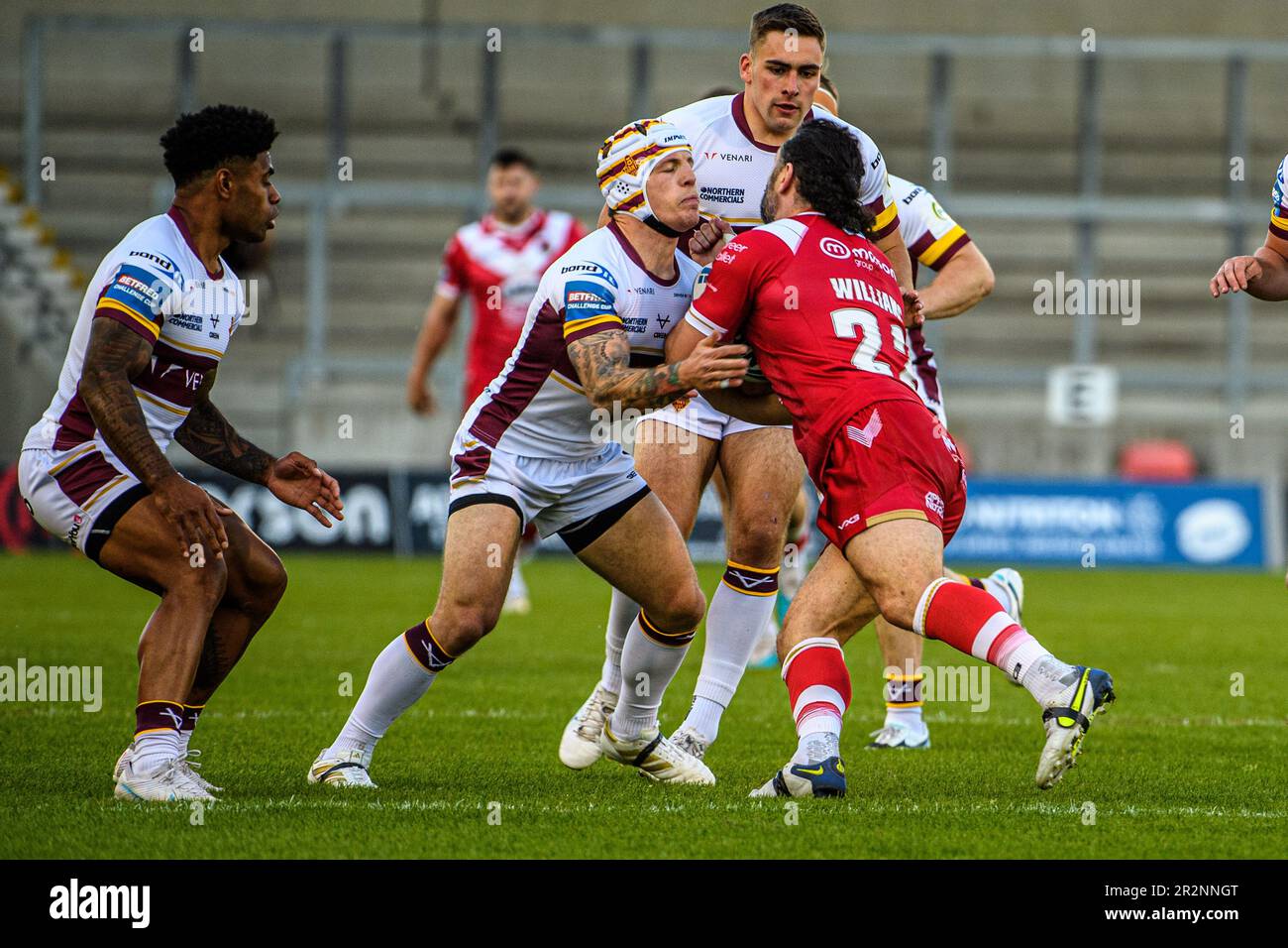Salford Red Devils' Rhys Williams during the Super League match at the AJ  Bell Stadium, Salford Stock Photo - Alamy