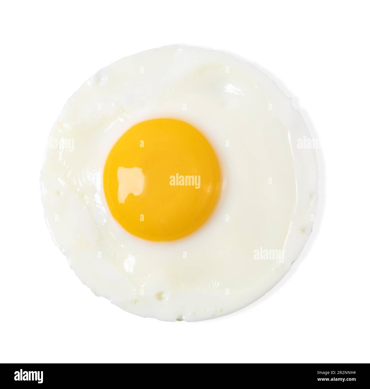 Fried egg isolated on white background Stock Photo - Alamy