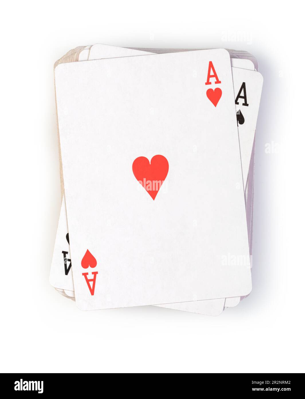 playing cards isolated on white background Stock Photo