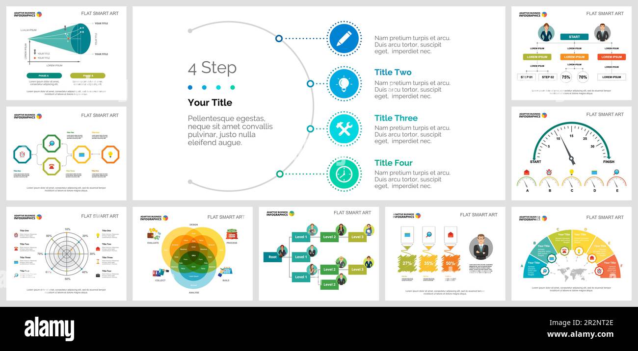 Colorful statistics or logistics concept infographic charts set Stock ...