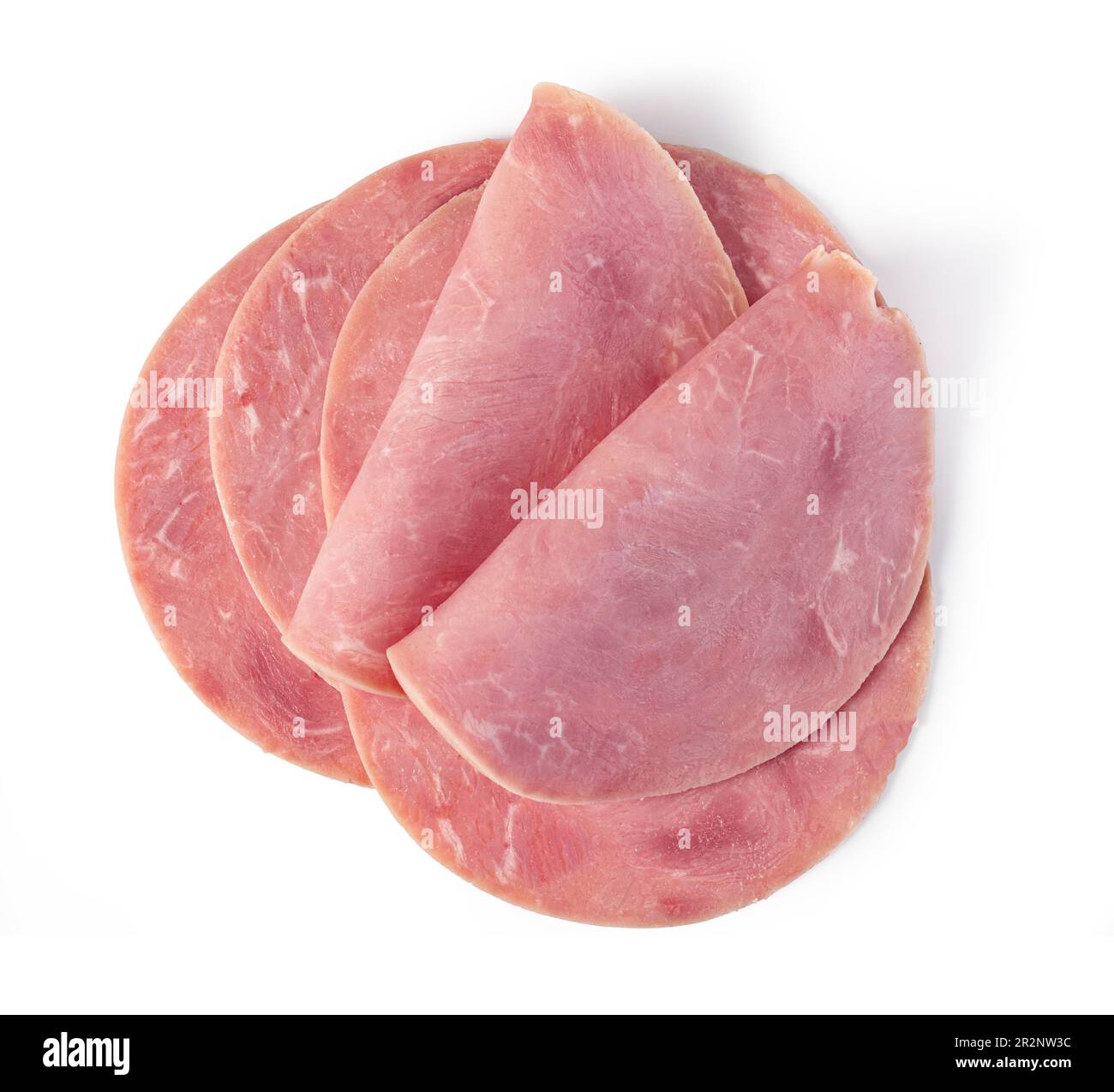 pork ham slices isolated on white background Stock Photo Alamy