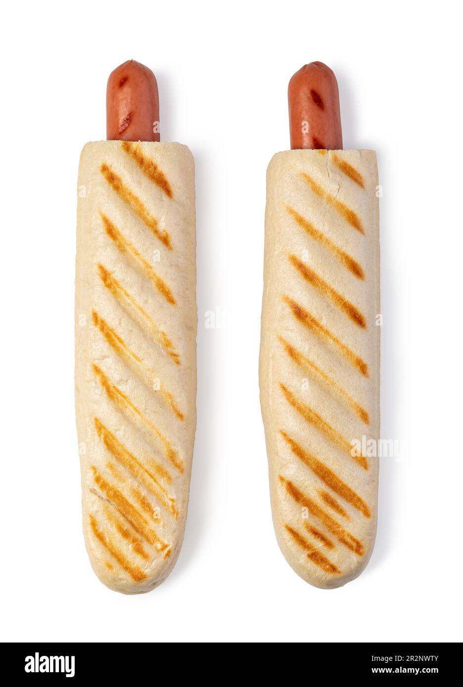 French hot dog isolated on white background Stock Photo Alamy