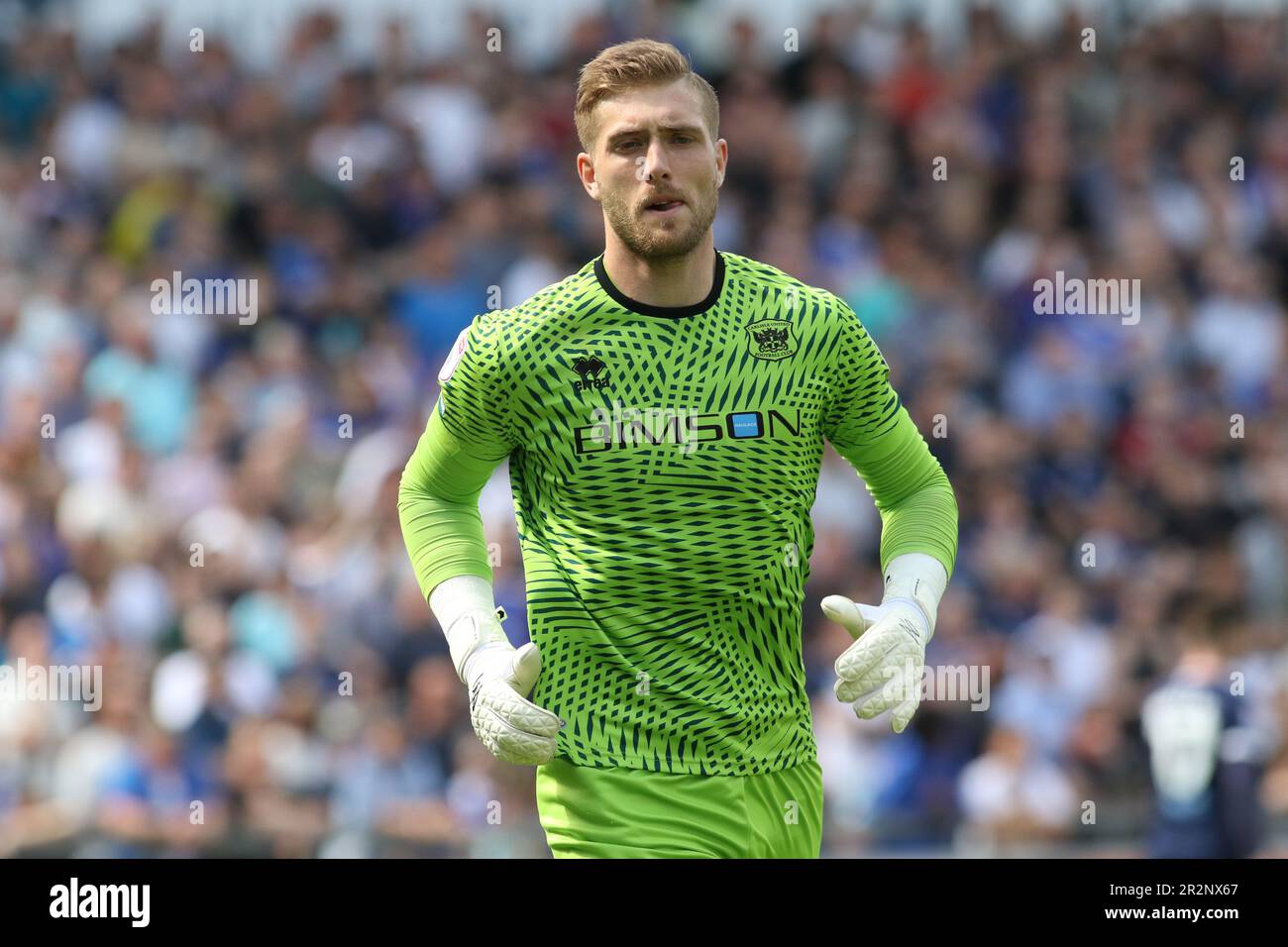 Carlisle United Goalkeeper Tomáš Holý during the Sky Bet League 2 Play Off Semi Final 2nd Leg between Carlisle United and Bradford City at Brunton Park, Carlisle on Saturday 20th May 2023. (Photo: Michael Driver | MI News) Credit: MI News & Sport /Alamy Live News Stock Photo