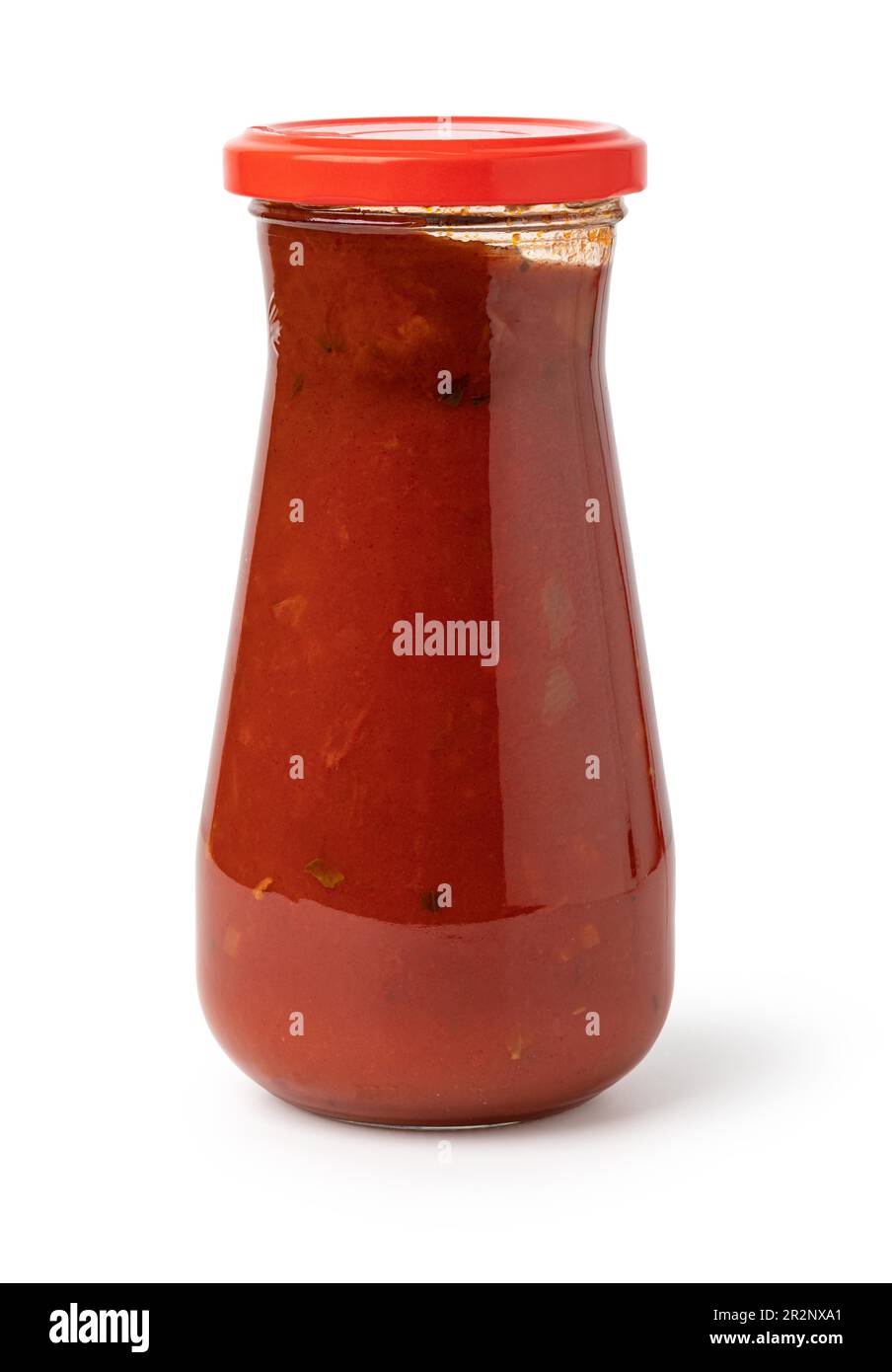 Tomato sauce jar isolated on white background Stock Photo Alamy