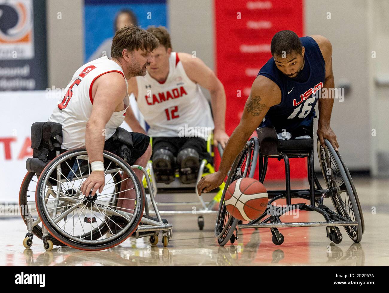 Ottawa, Canada. 20 May 2023. Trevon Jenifer (16) of Team USA in a